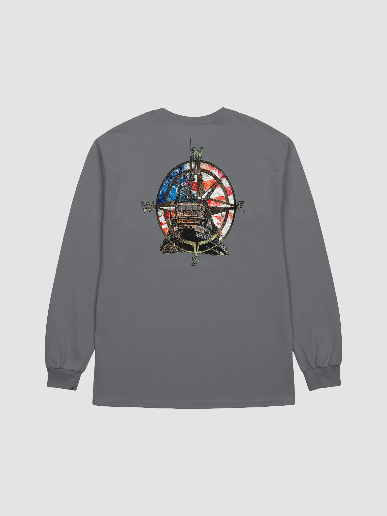 AF - Compass Rose & Pacific Falcon – Maritime Workwear | Twin Anchor Apparel Saltwater Long Sleeve Line product image (37)