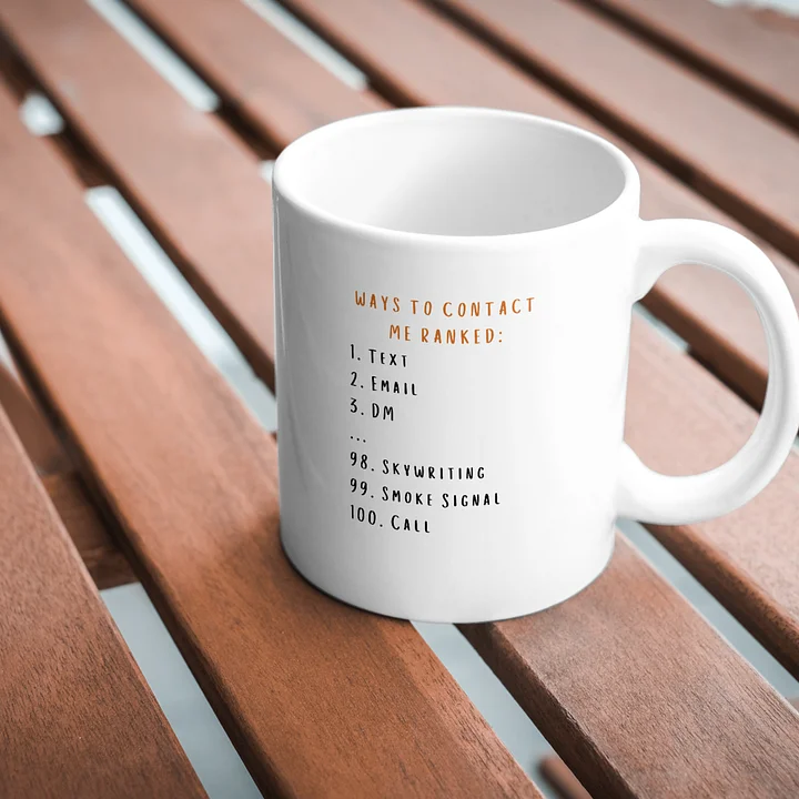 Ways to Contact Me Mug product image (1)
