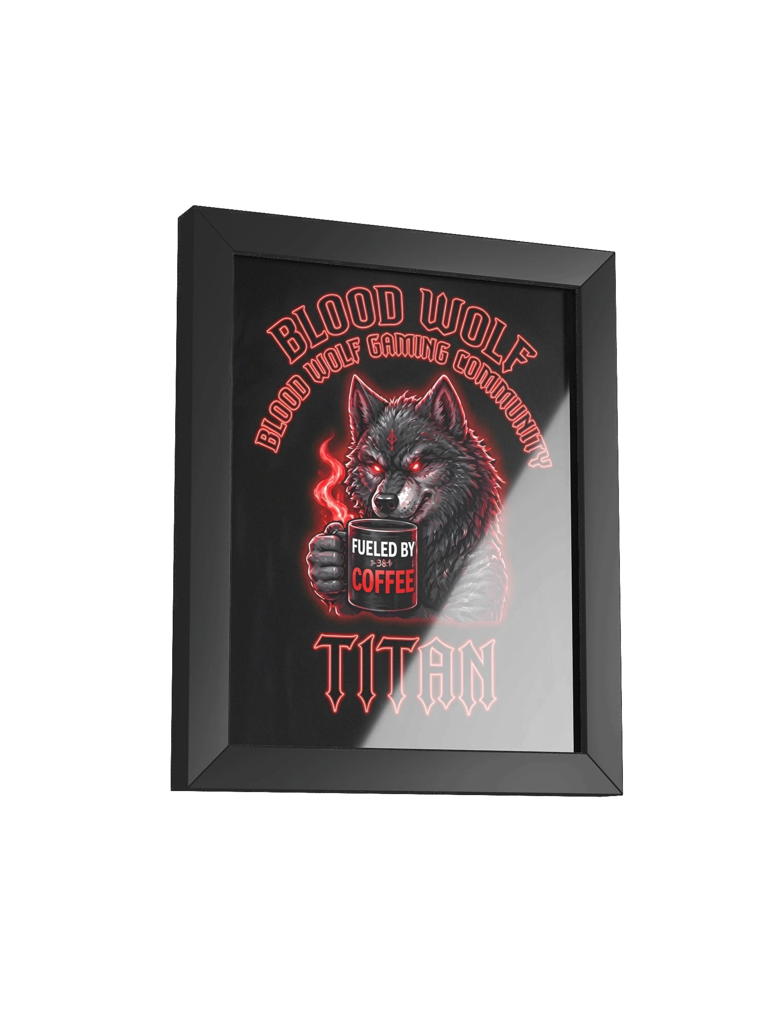 Blood Wolf Gaming Community Titan Framed Poster product image (5)