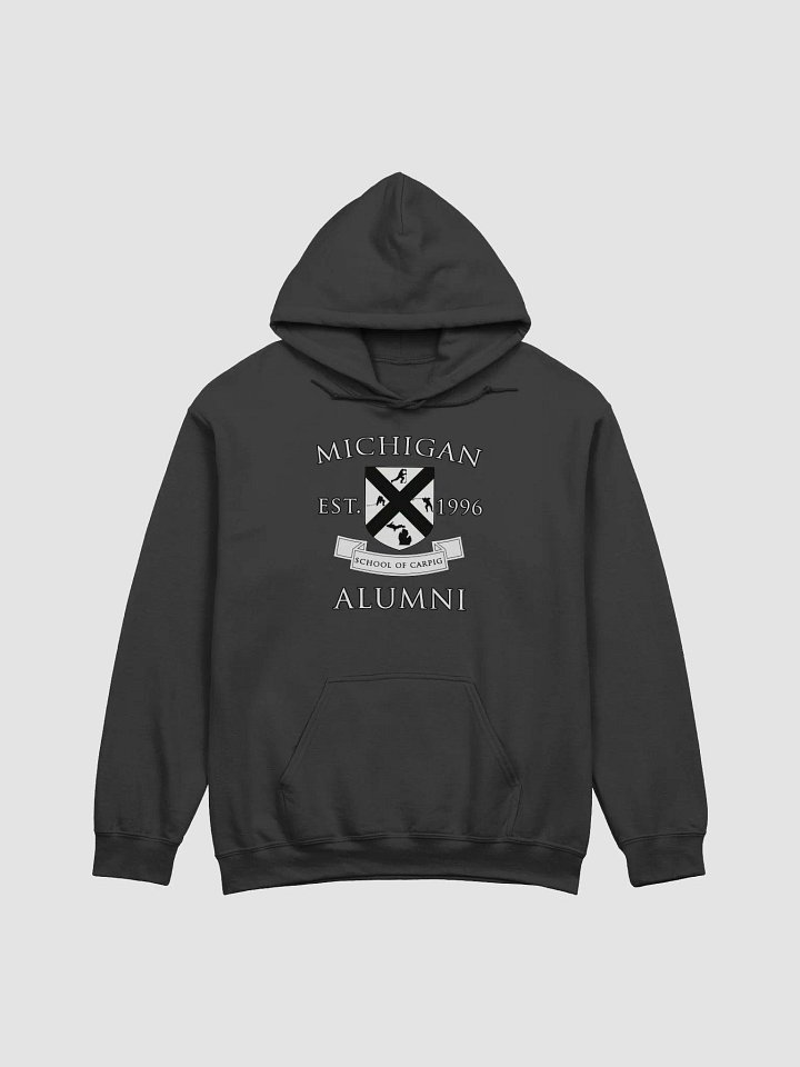 Michigan Alumni Hoodie COLLEGE EDITION (Black & White) product image (1)