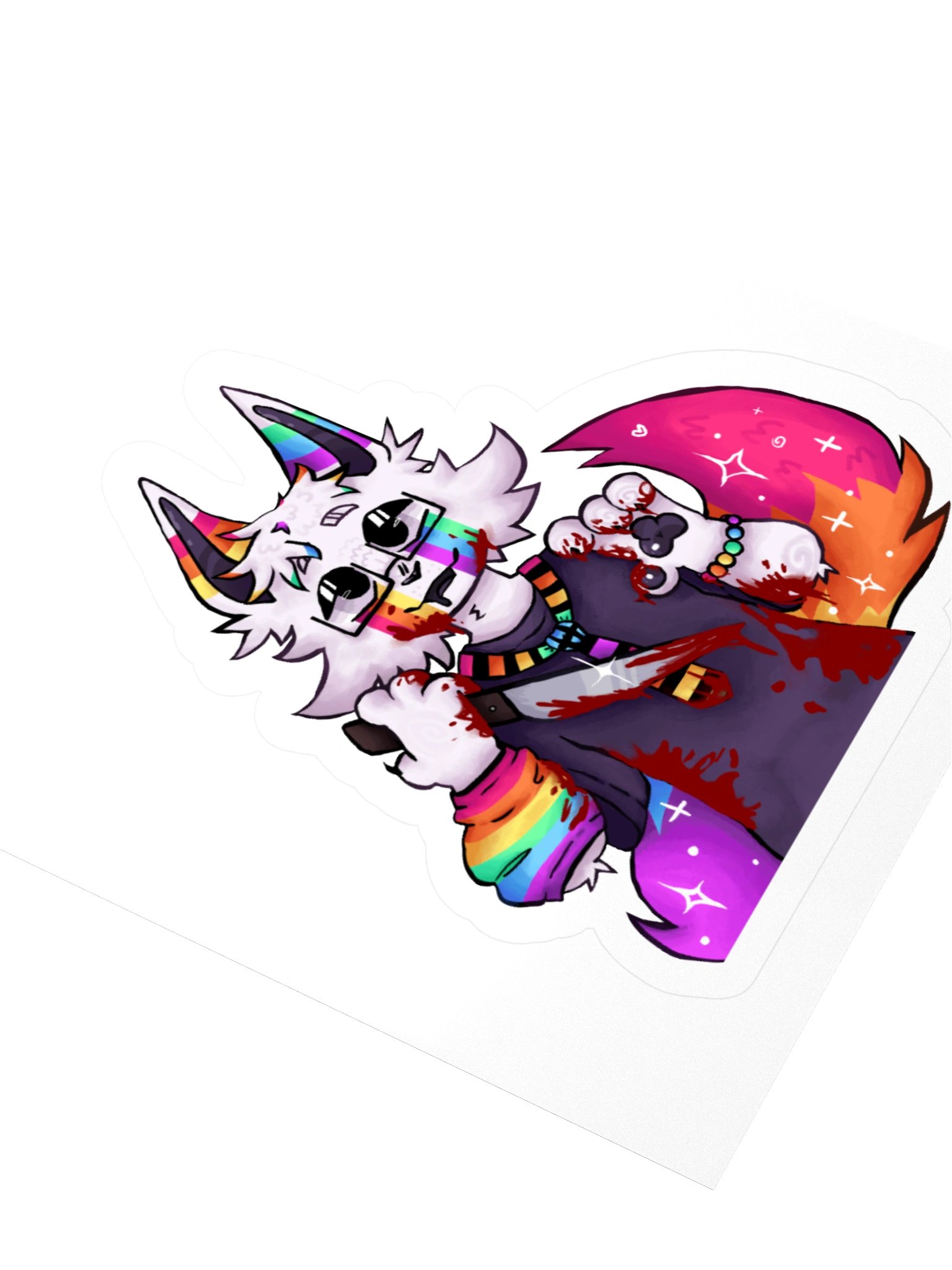 MURDERER GLITTER STICKER product image (8)