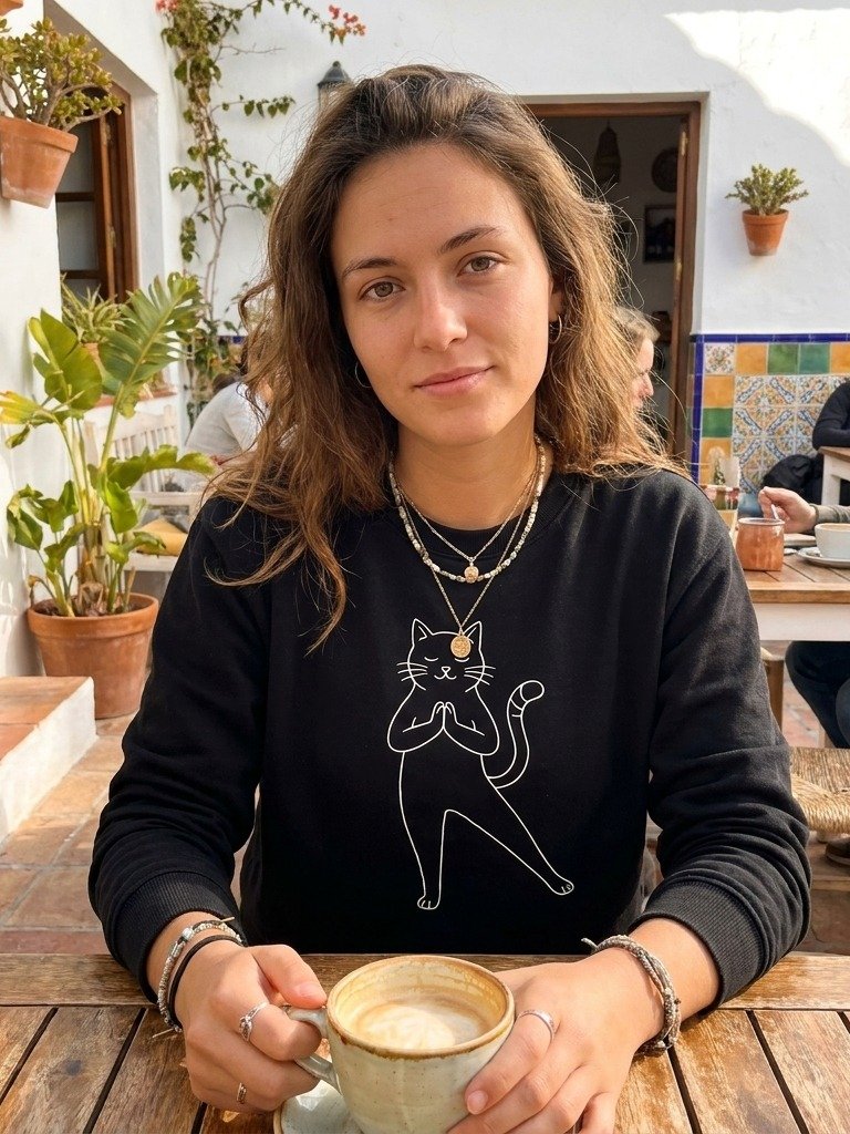 Sudadera Orgánica 'Gato Zen' | Edición Premium product image (1)