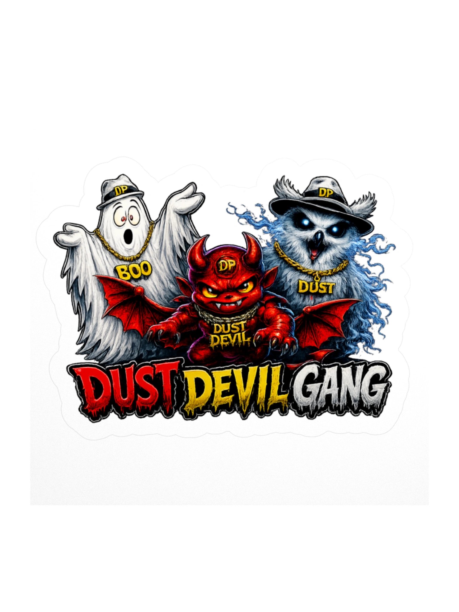 Dust Devil Gang 3" x 3" sticker product image (1)