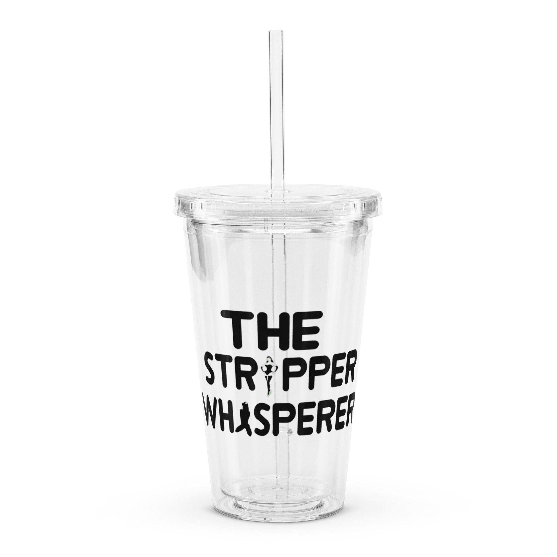vector lettering clear plastic tumbler product image (1)