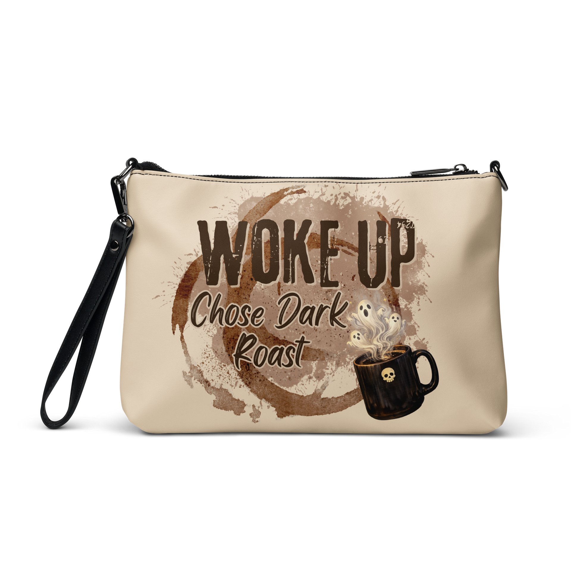 Woke Up. Chose Dark Roast. Witchy Coffee Crossbody Bag product image (4)