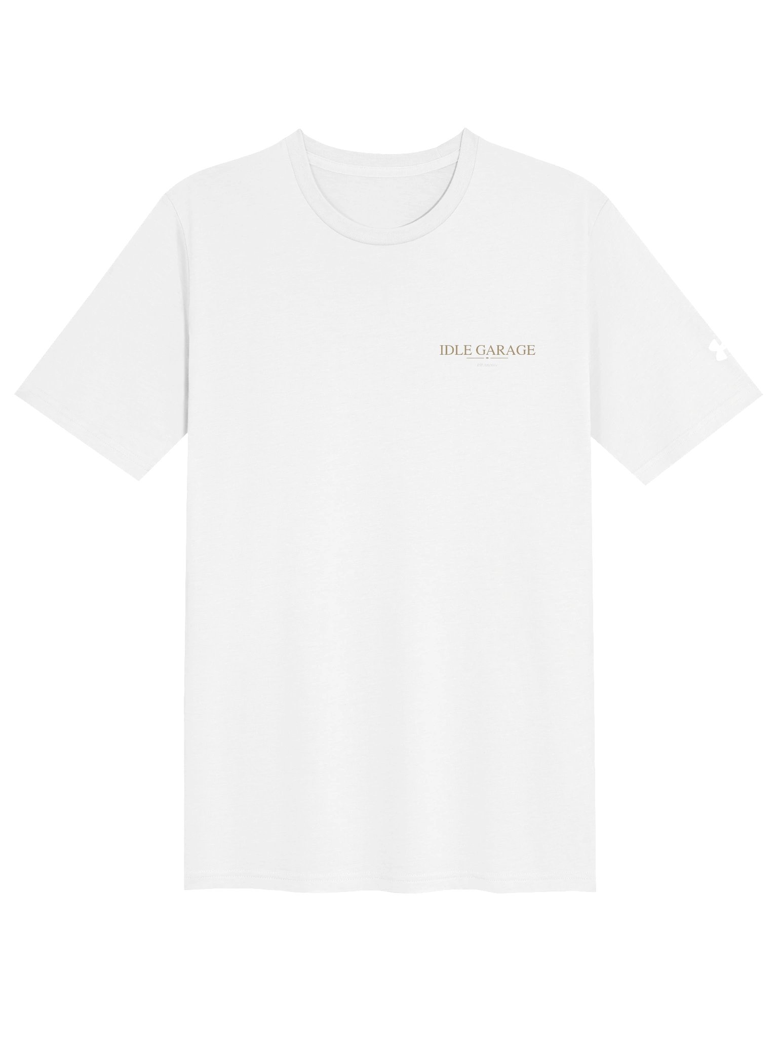Idle Garage Gold Text Athletic Tee product image (1)