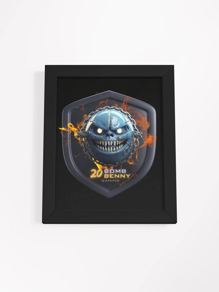 Benny's Fiery Gaming Emblem - Framed Poster product image (4)