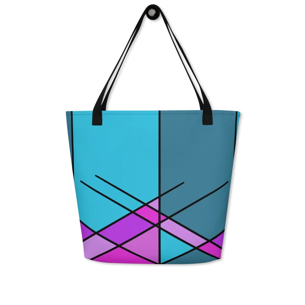 Symmetry In Shades Vibrant Geometric Design Tote Bag product image (5)
