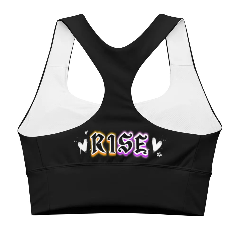 RISE Collection: Subtle Nonbinary Pride Phoenix Mild Compression Sports Bra product image (5)