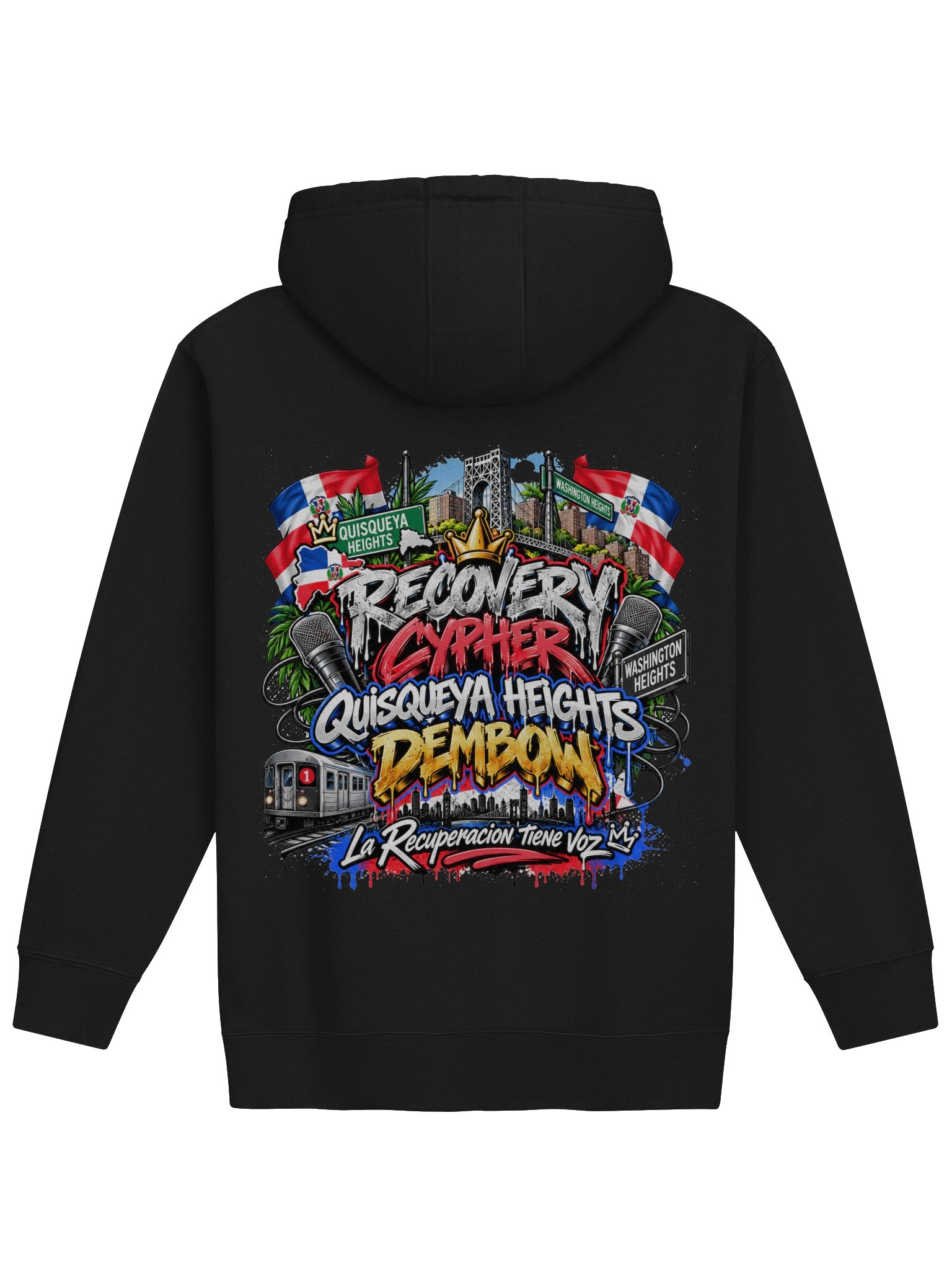 Recovery Cypher™ — Quisqueya Heights Edition White Dembow Hoodie product image (5)