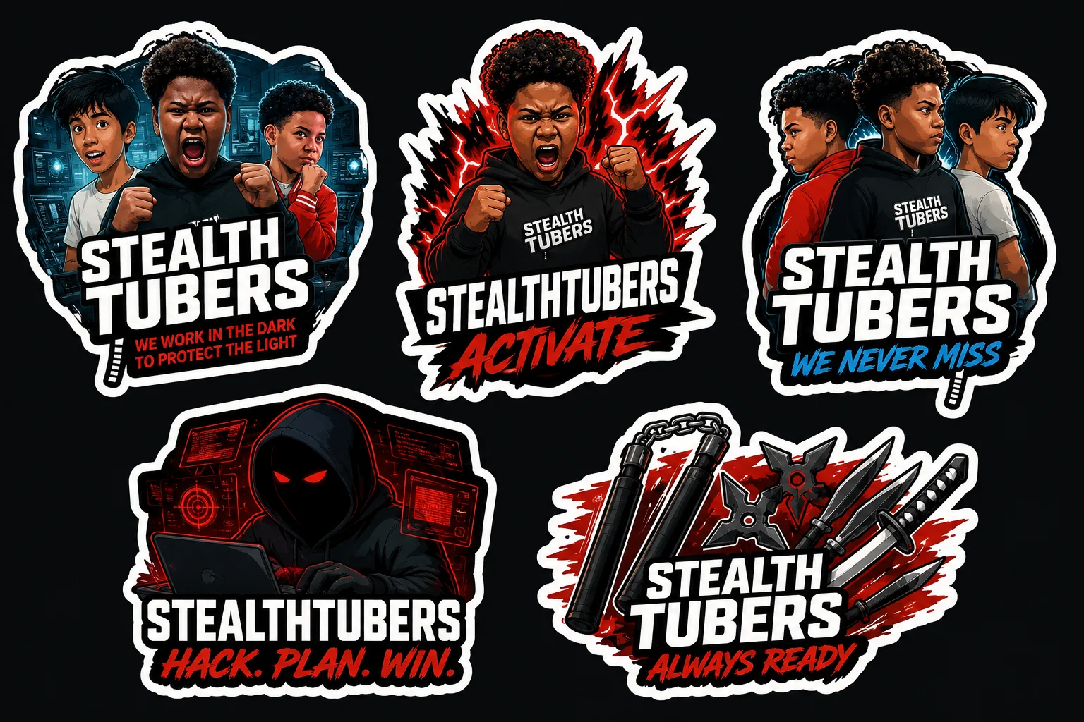 StealthTubers Stickers product image (1)