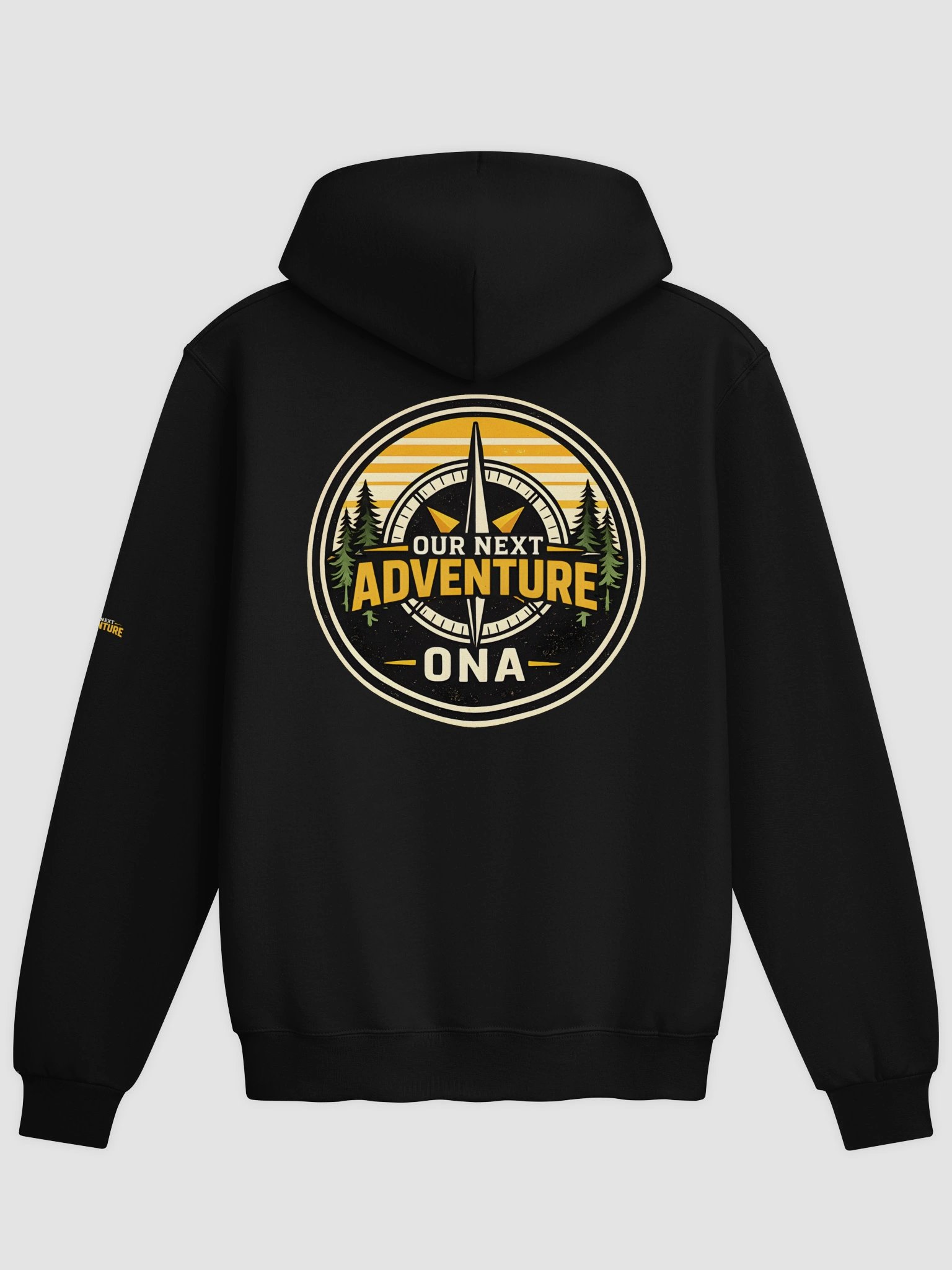 ONA Sunset Compass Hoodie in Black product image (1)