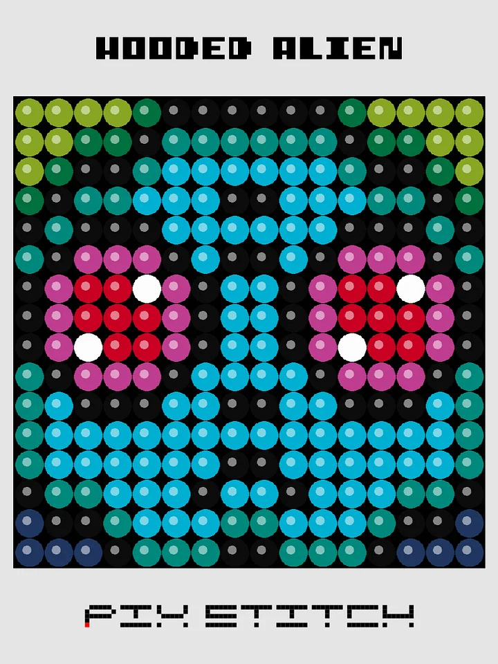 Hooded Alien Pixel Art product image (1)