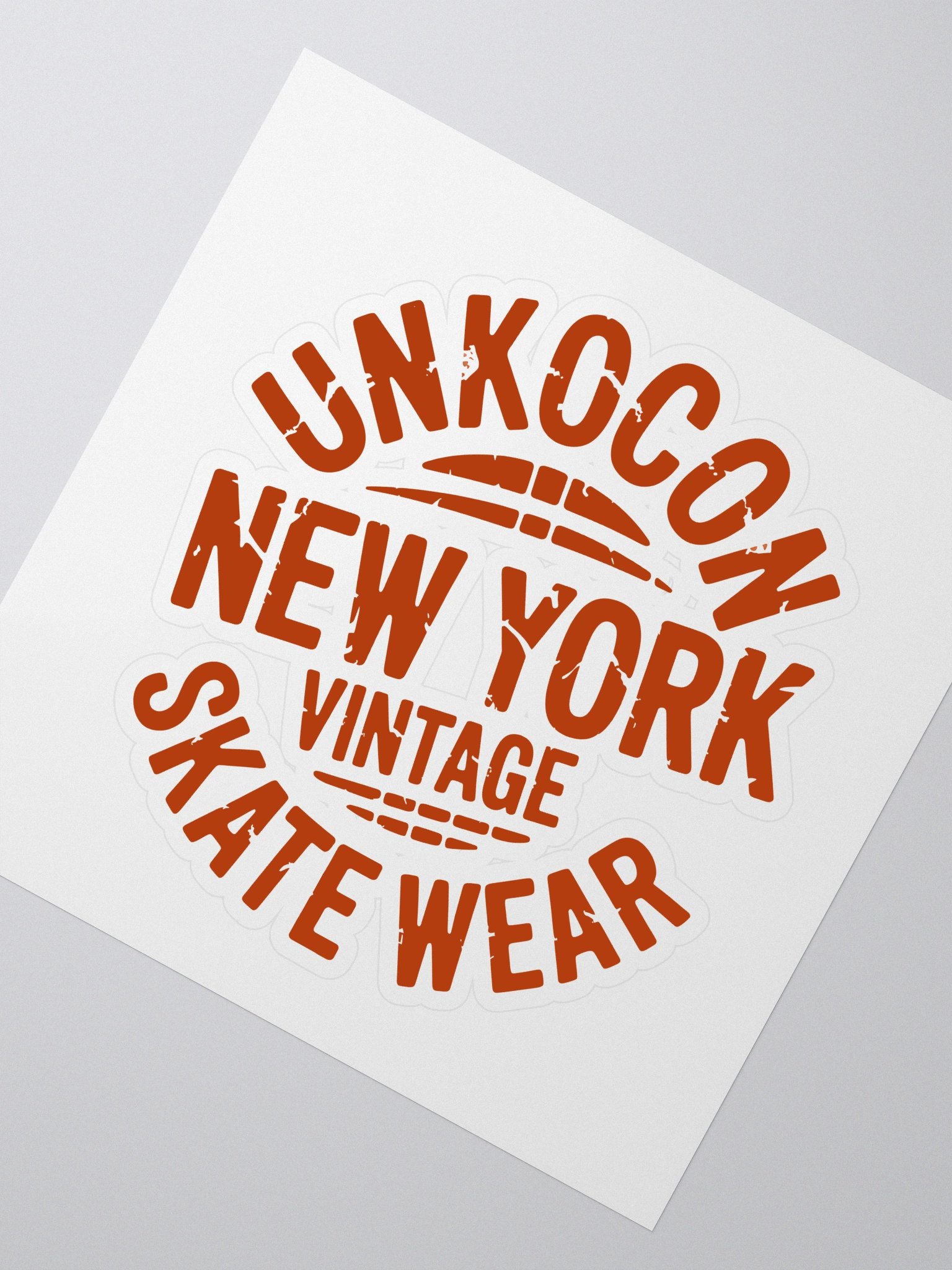 New York Skate Sticker – Vintage Skater Aesthetic Decal | NYC Streetwear Style product image (2)