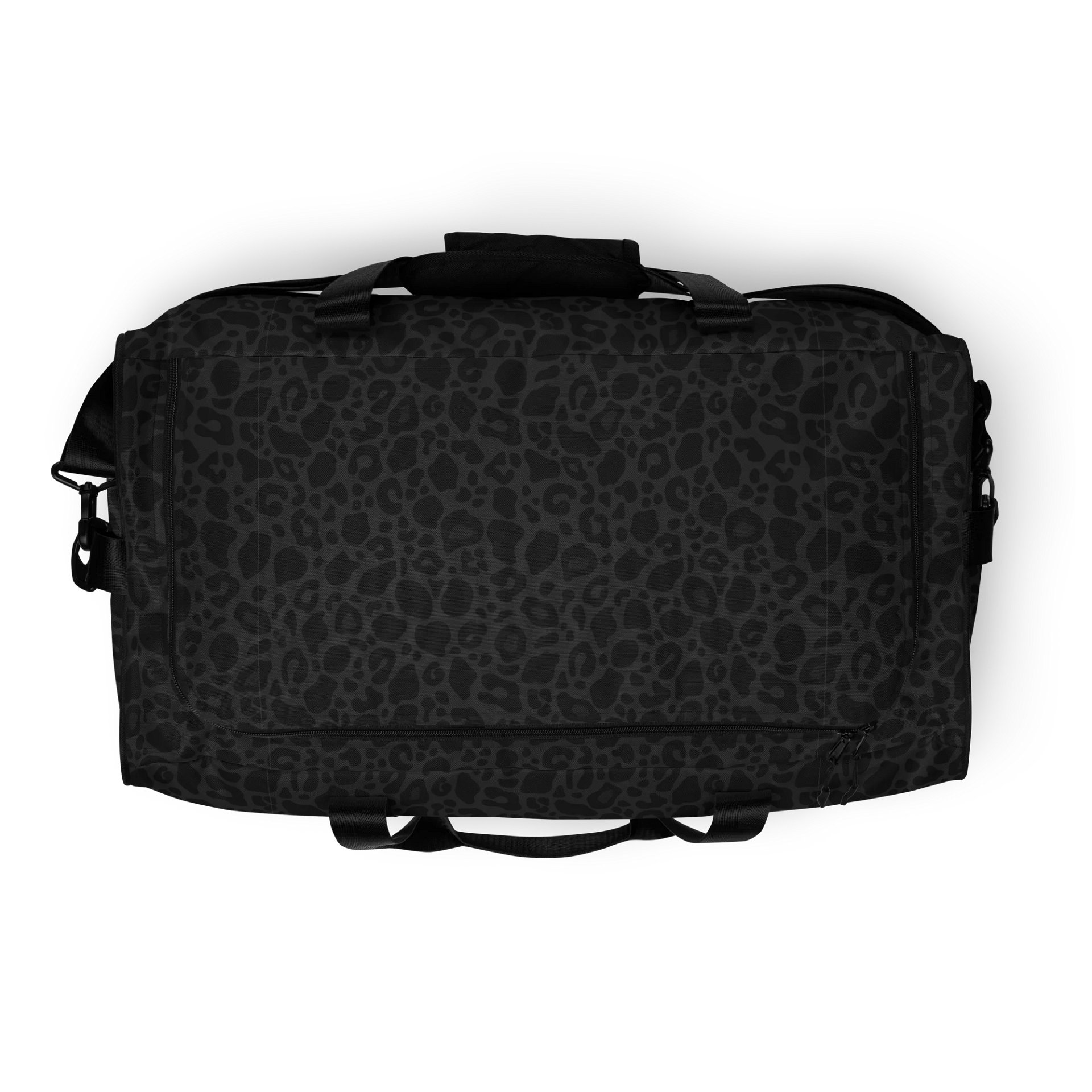 Trendy Black Leopard Print Duffle Bag: A Must-Have Accessory product image (8)