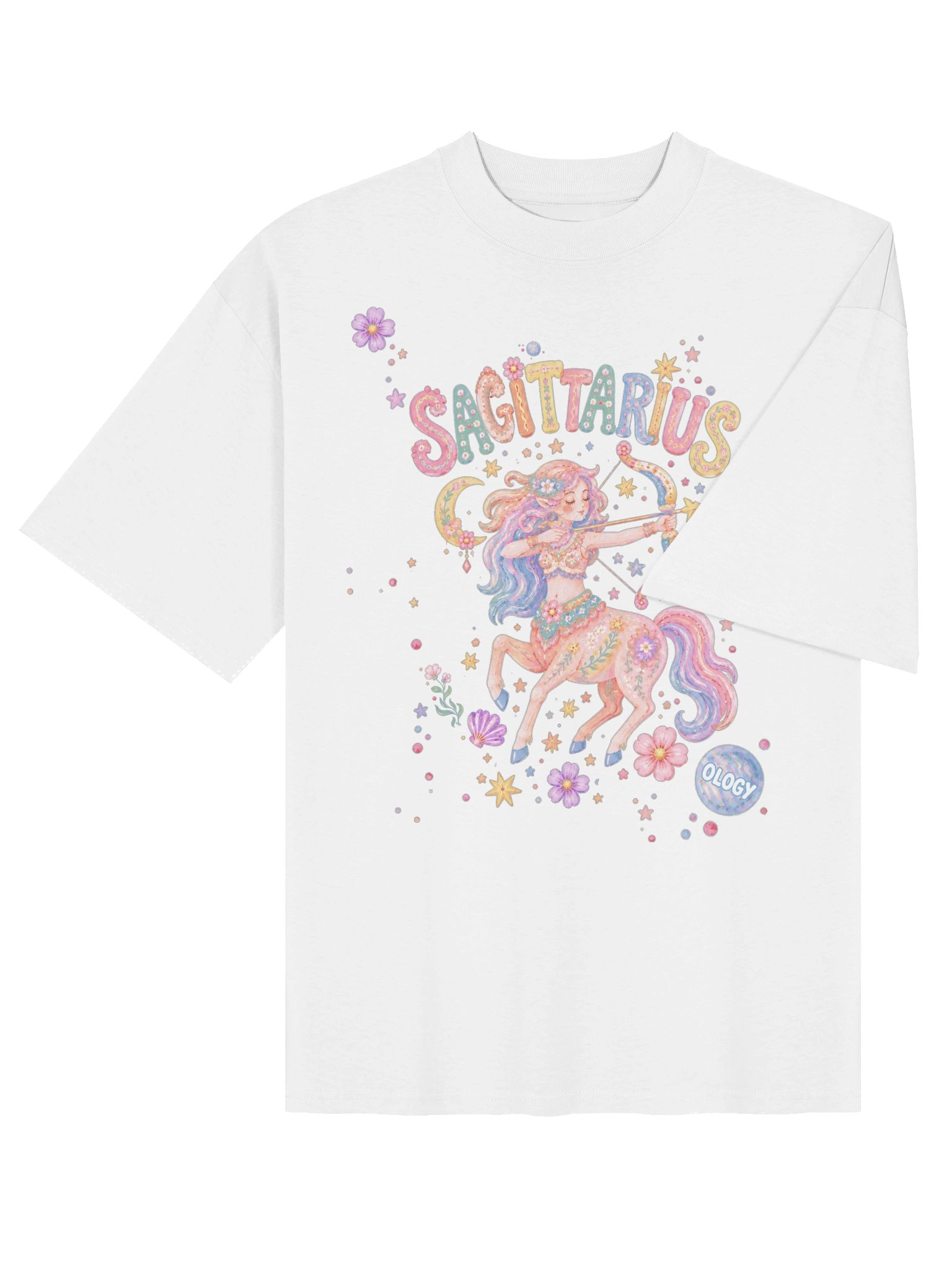 Sagittarius Astro Pop Oversized Tee product image (12)