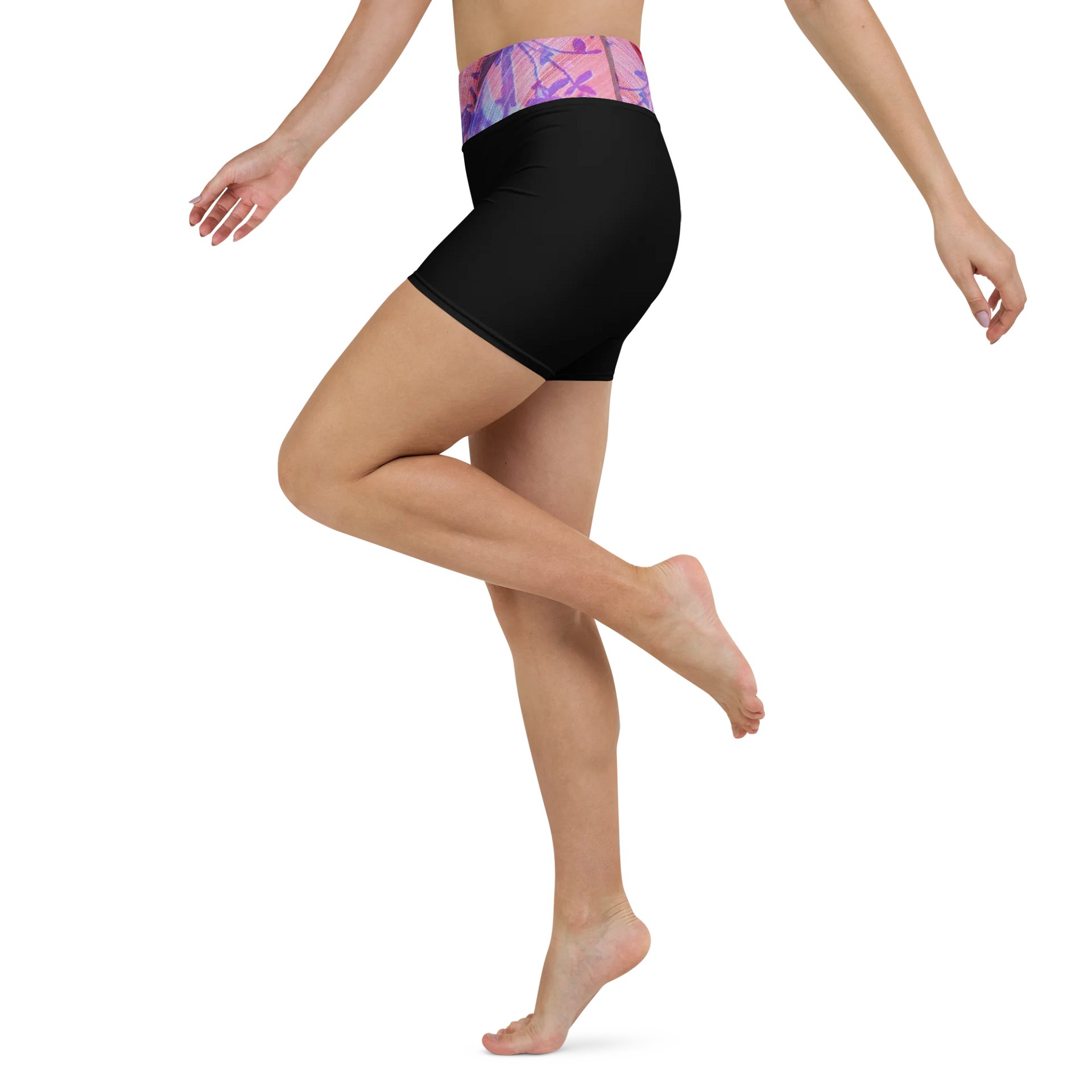 Paradise Breeze Black Flow Yoga Shorts product image (4)