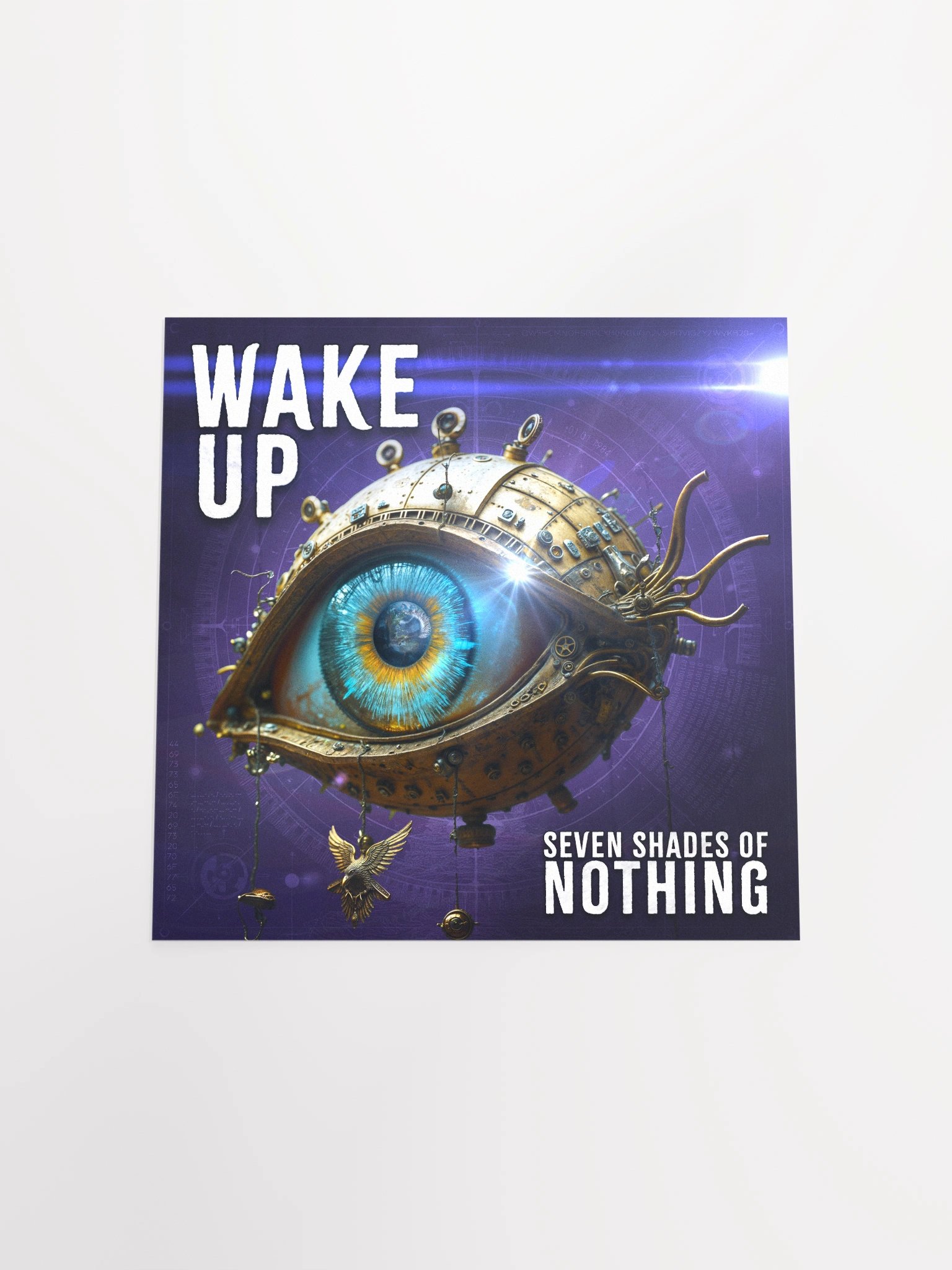 “Wake Up” single artwork poster – cinematic eye print from Seven Shades of Nothing – Enhanced Matte Paper Poster product image (4)