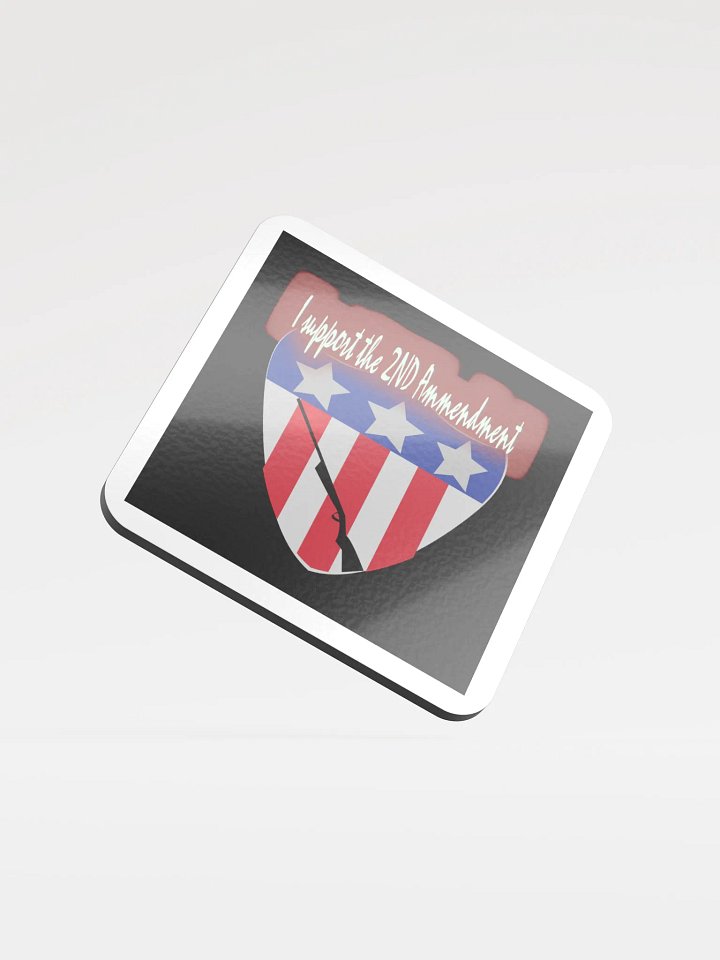 I support the 2nd Amend (patriotic) coasters product image (1)