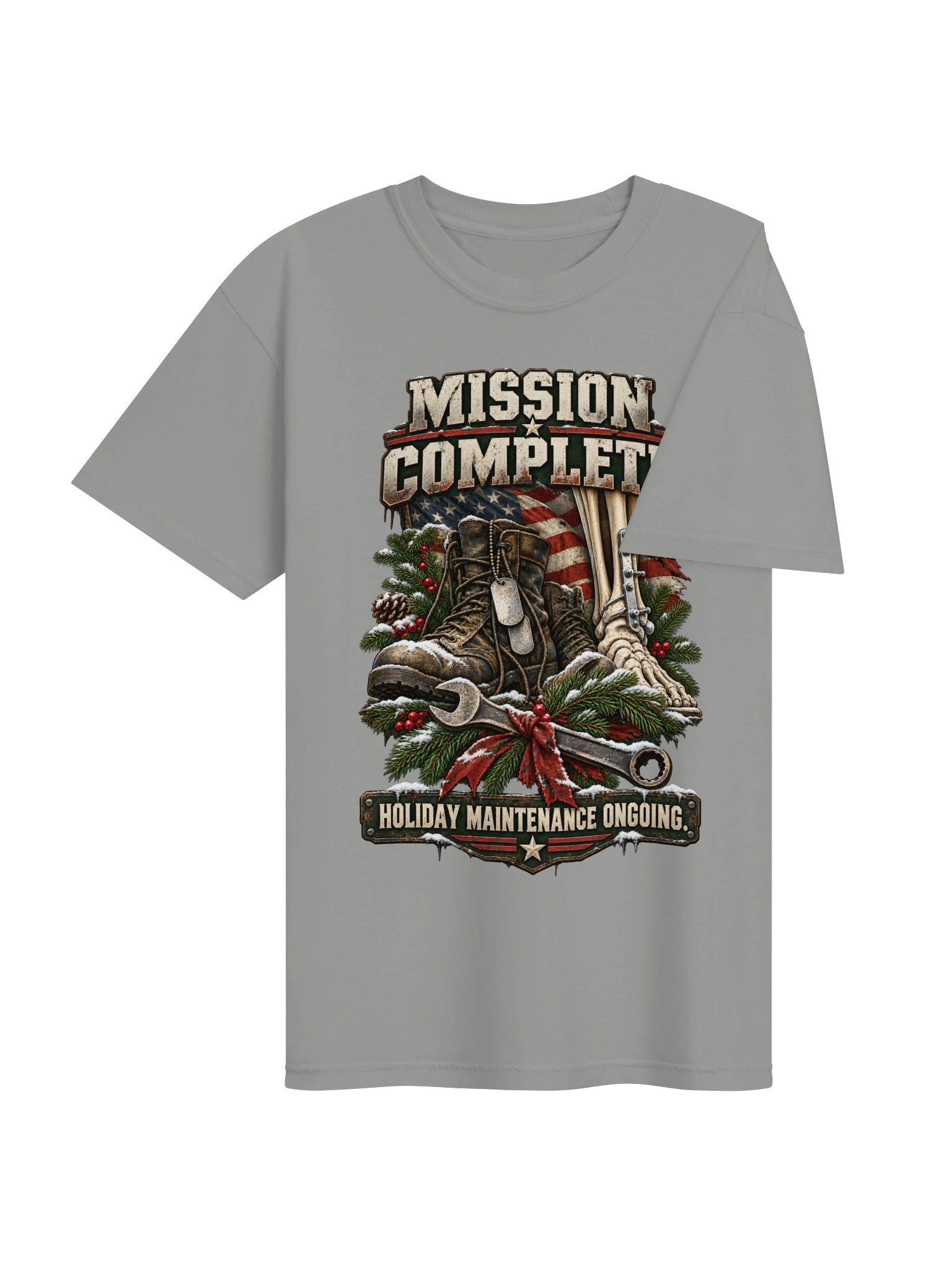 Veteran Christmas Shirt — Mission Complete, Holiday Maintenance Ongoing | Broken Sleigh™ product image (5)