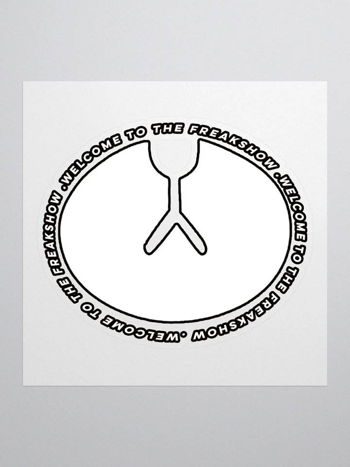 IcyDaRabbit Logo Sticker (White) product image (1)