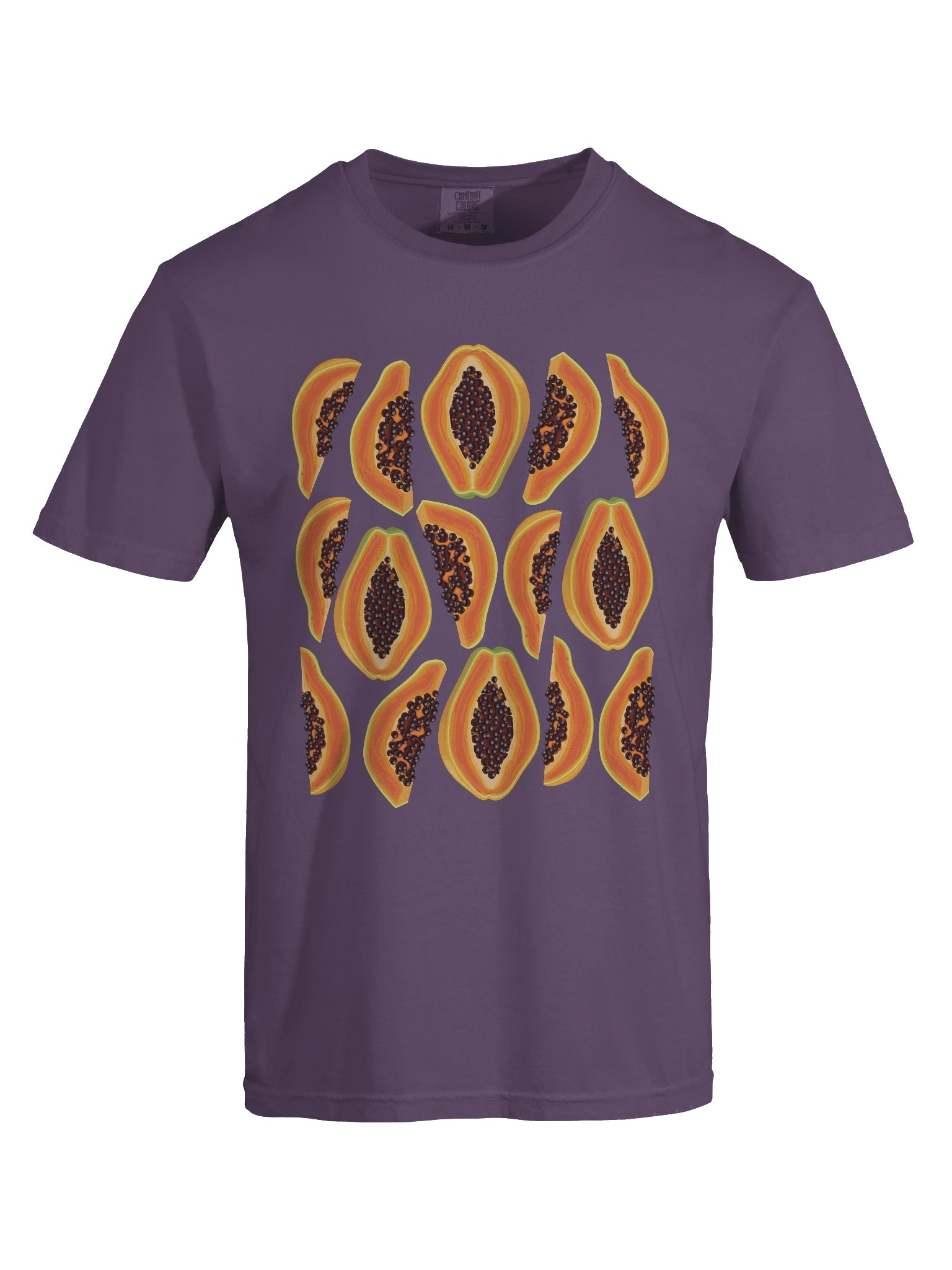 Papaya Fruit Pattern Shirt – Tropical Summer Aesthetic Graphic Tee product image (8)