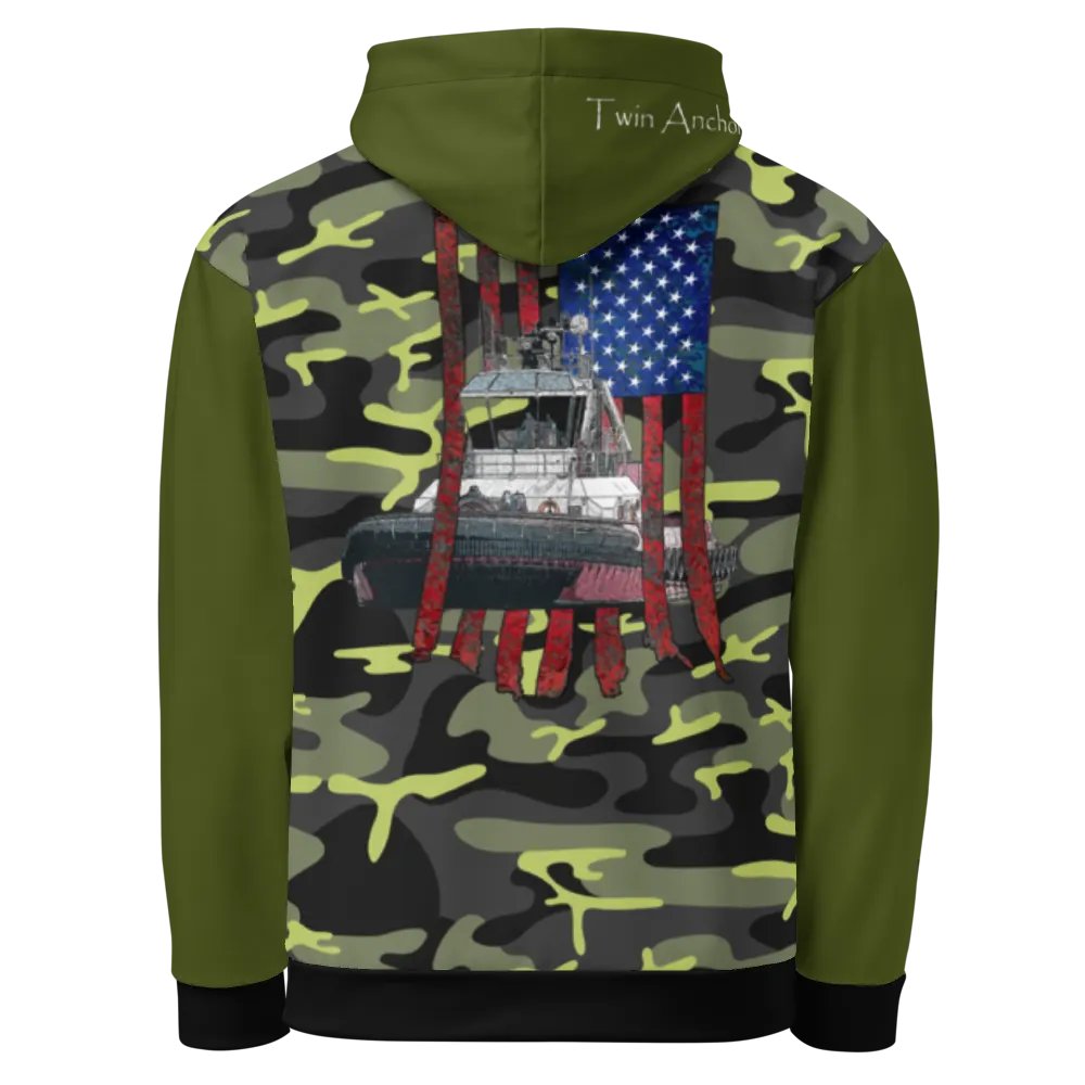 AF & Tug Athena (Green & Camouflage) – Performance Marine Wear | Twin Anchor Apparel North Current Line product image (4)
