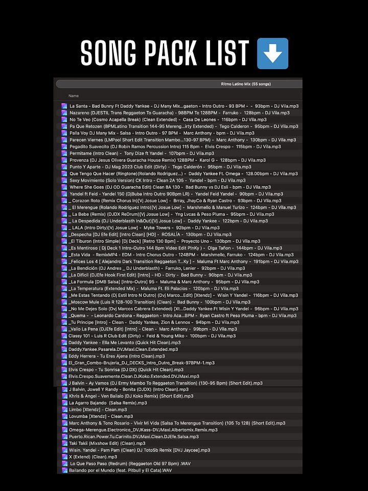 Ritmo Latino Mix Vol.1 - Song Pack product image (2)