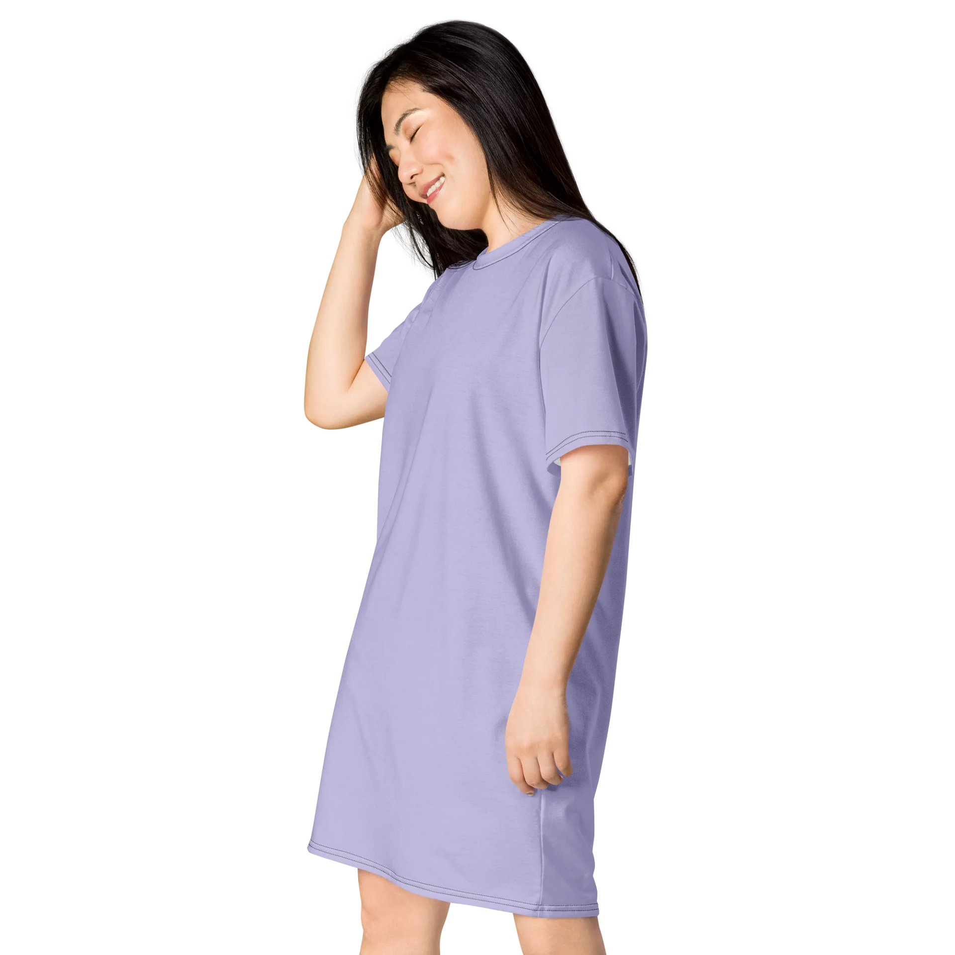 Oversized T-Shirt Dress - Delicate Melrose, Sizes 2XS-6XL product image (3)