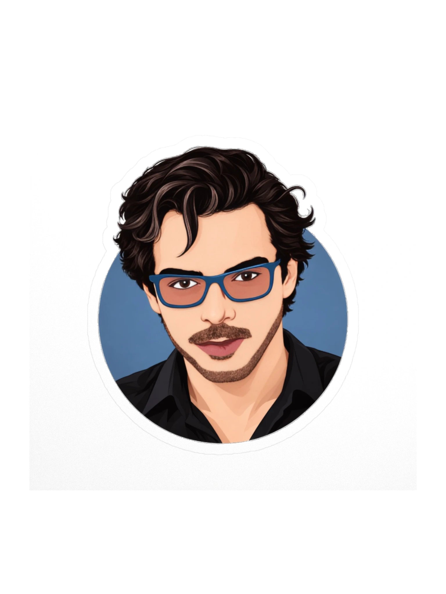 Will Keenan Cartoon Portrait Sticker product image (1)