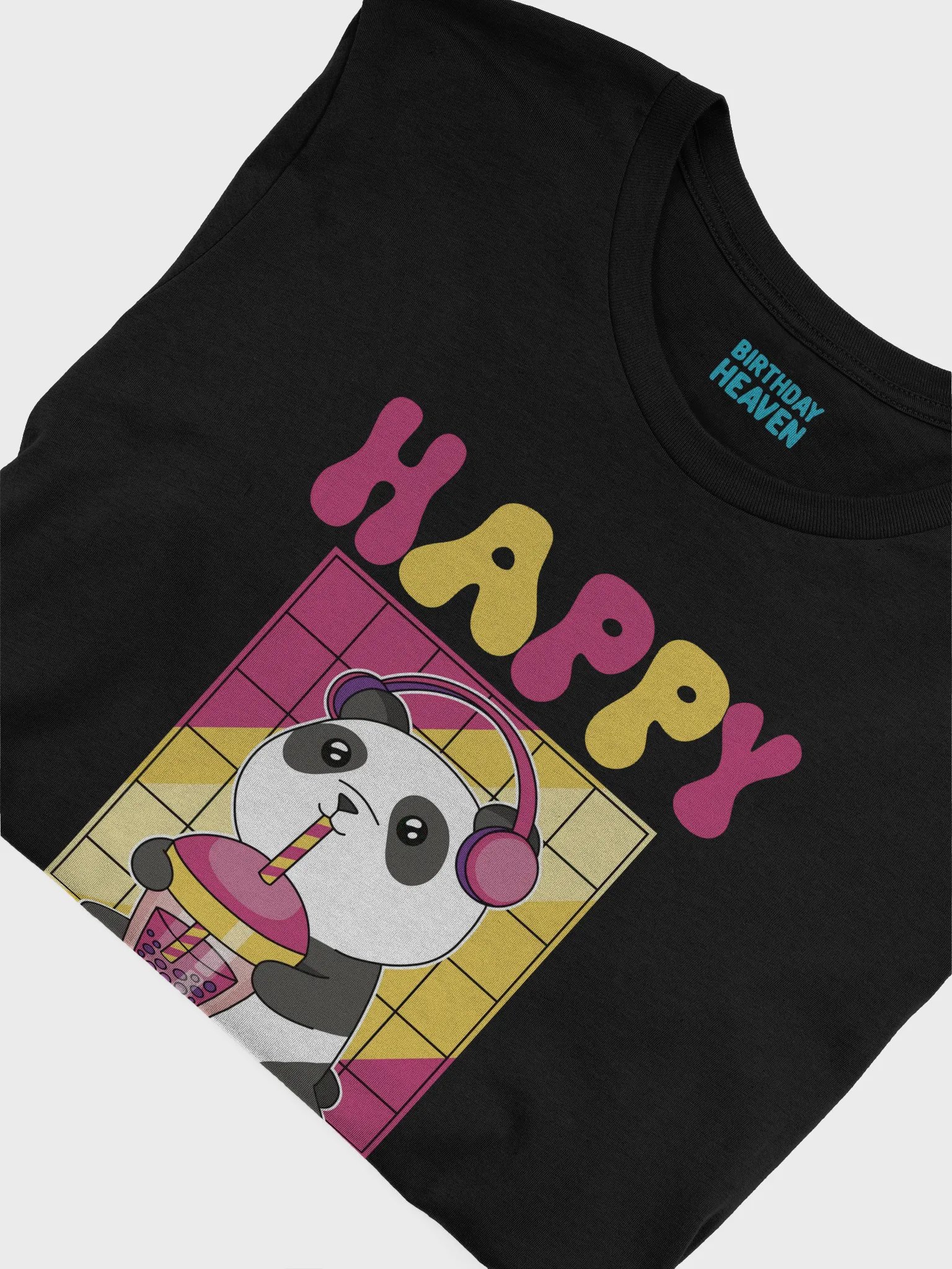 Happy Birthday (Panda With Bubble Tea) T-Shirt product image (5)