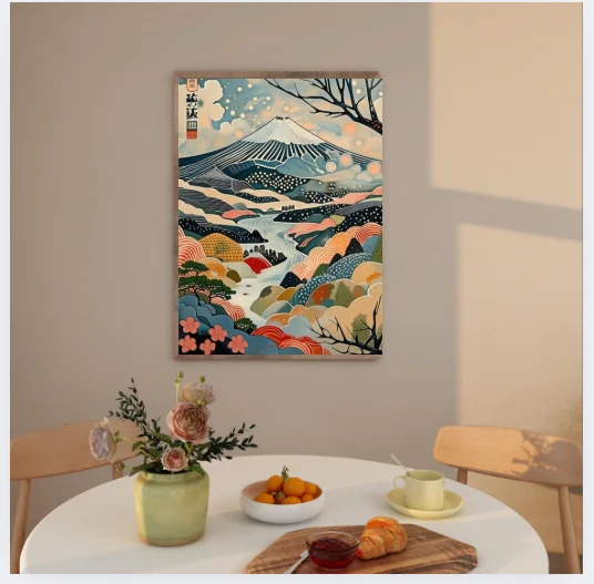 Mount Fuji Print Japanese Mountain Landscape Wall Art product image (1)
