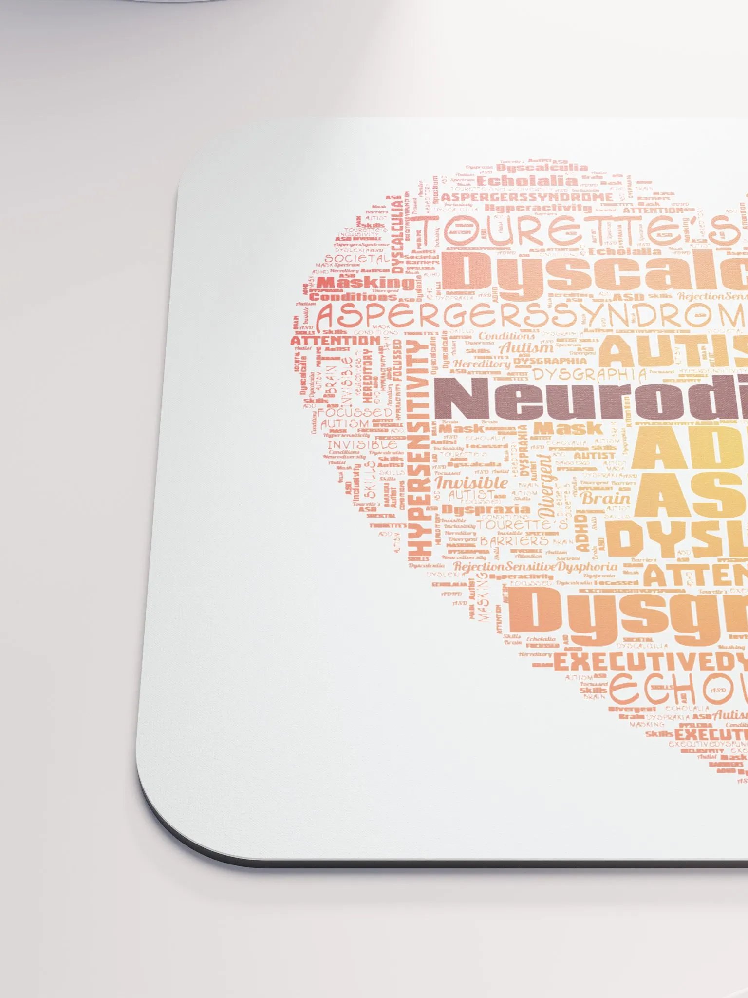 Neurodiversity Heart Mousepad product image (6)
