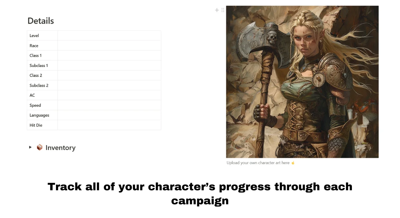 TTRPG Adventurer's Almanac | Notion Template product image (2)