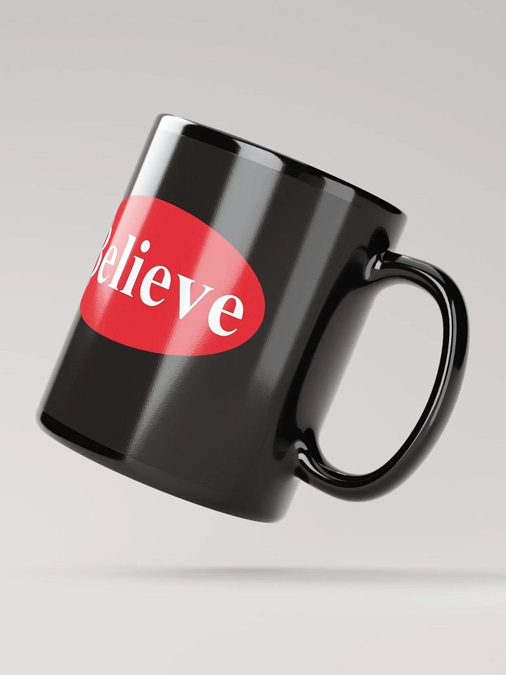 Believe in Bitcoin with Red Oval Mug product image (2)