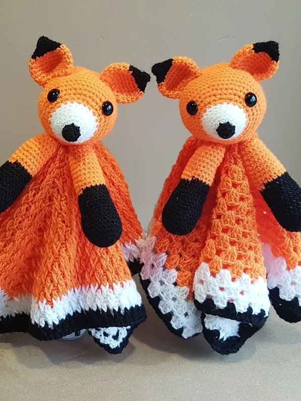 Crochet Fox Lovey Pattern – Beginner & Intermediate Options PDF Pattern - Crafting Happiness product image (1)