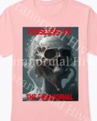 Pic is downgraded on purpose. 
Design on the frontbor back, with or without text. POSSESSED BY THE PARANORMAL? 
#merch #desig...