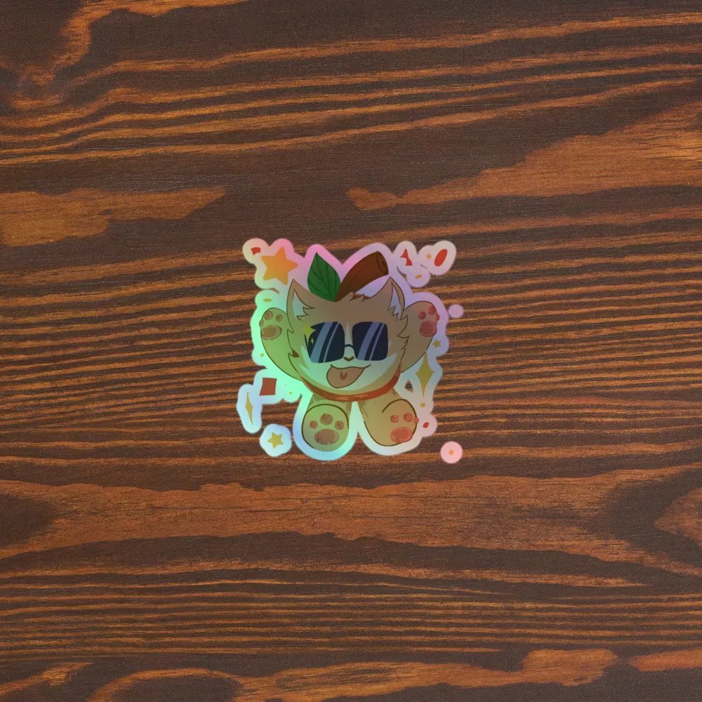 AppleCat Holo Sticker product image (3)