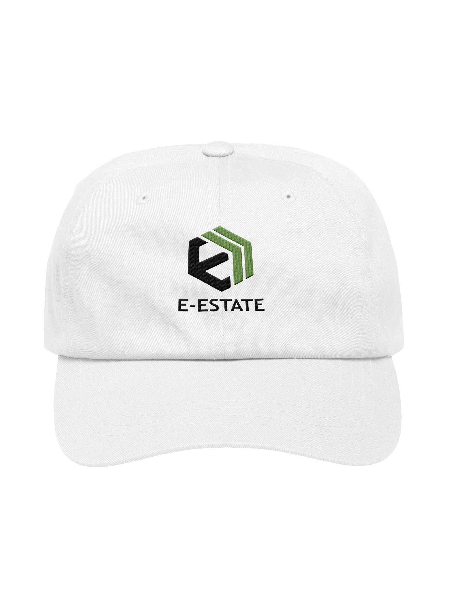 White E-Estate Dad Hat product image (1)