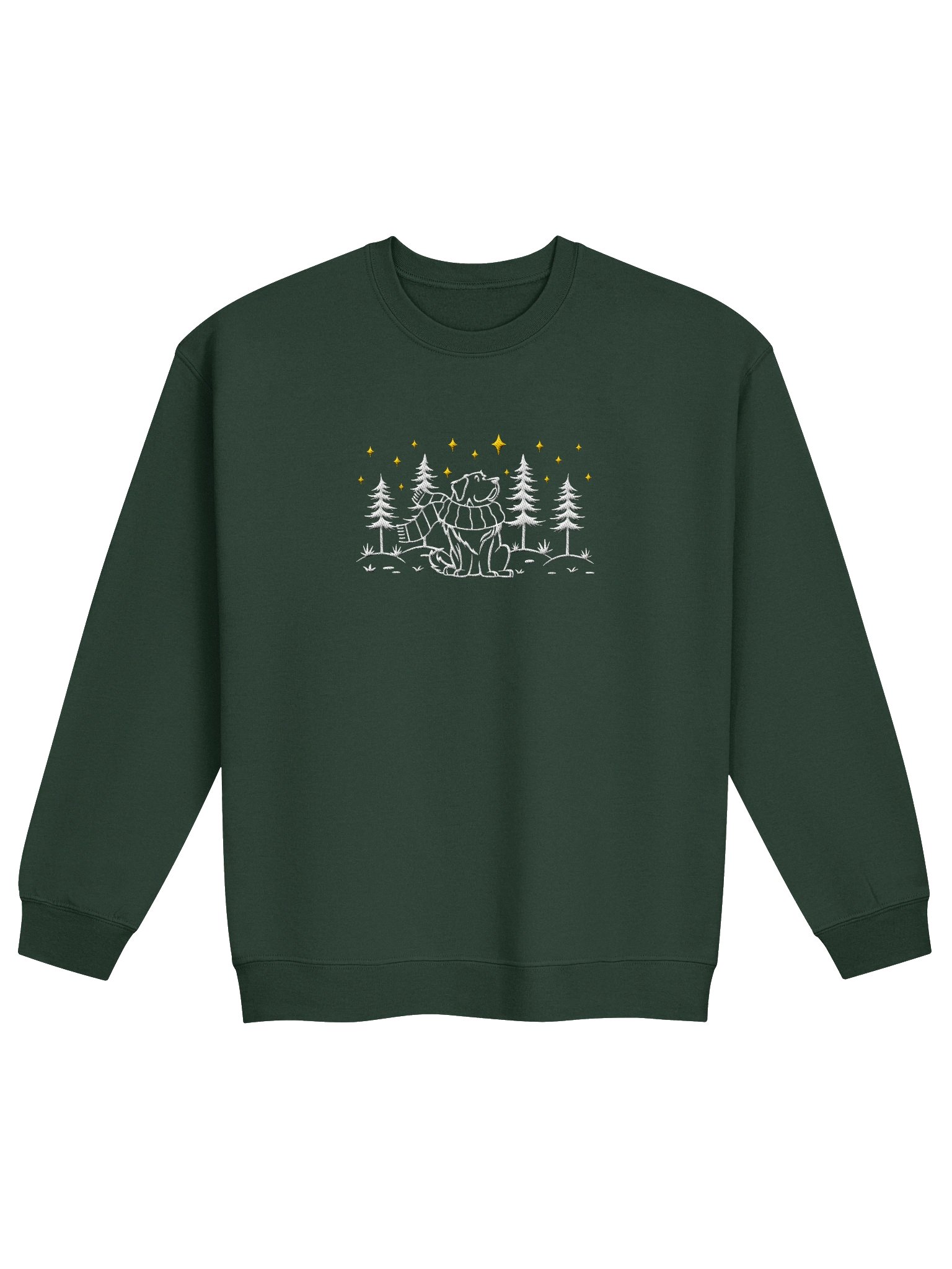 Newfoundland Winter/Christmas Line Art Design Embroidered Sweatshirt product image (9)