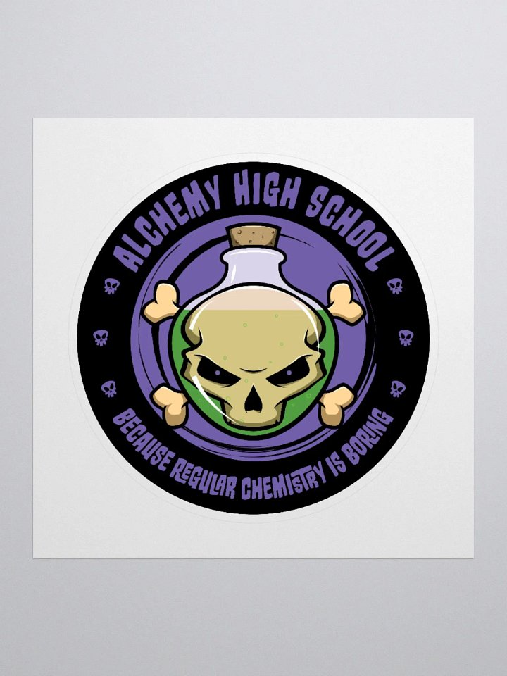 Alchemy High School Funny Chemistry Sticker product image (3)