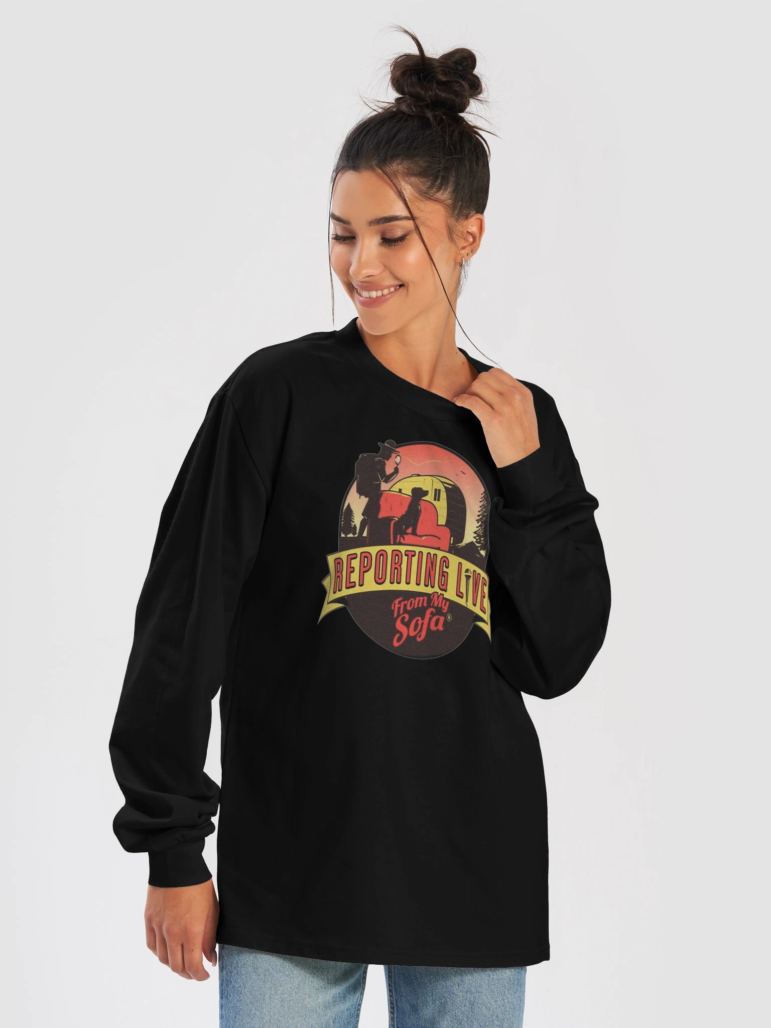 Walk the Dog Comfy Long Sleeve Shirt product image (9)