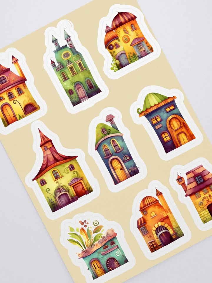 Houses Whimsical Sticker Sheet Set product image (2)