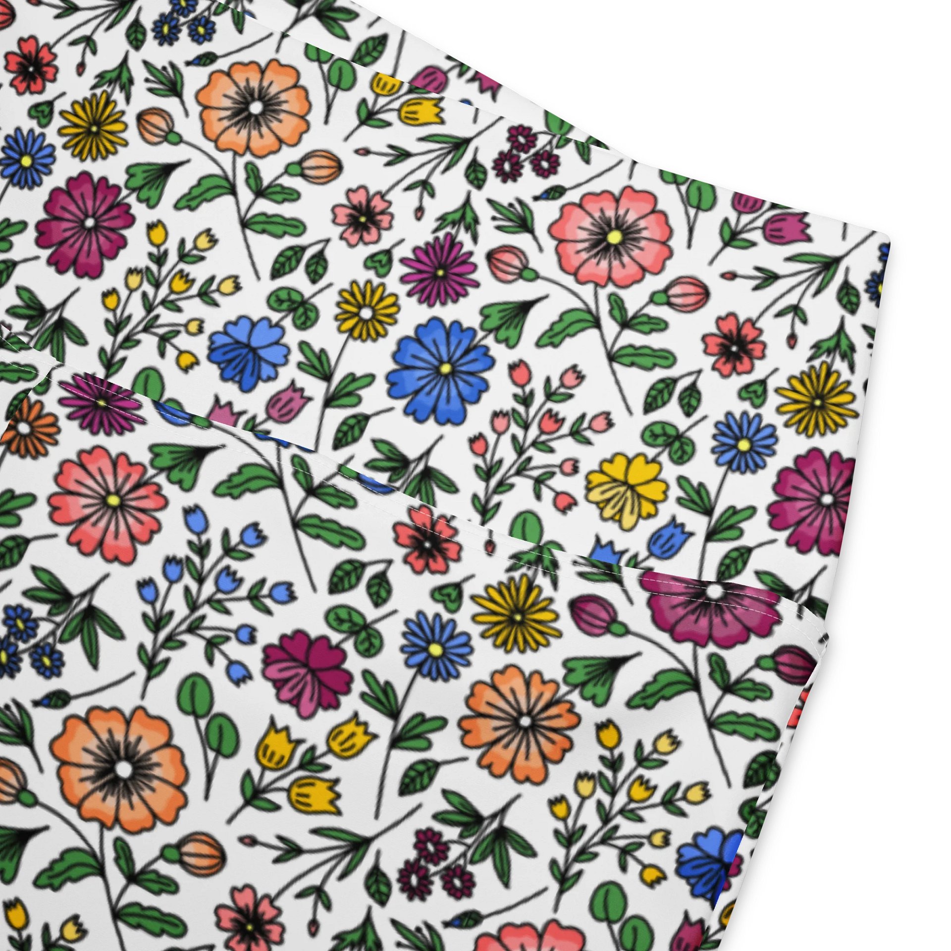 All-Over Print Flare Leggings with Pocket – High-Waisted, Stylish & Comfortable product image (3)