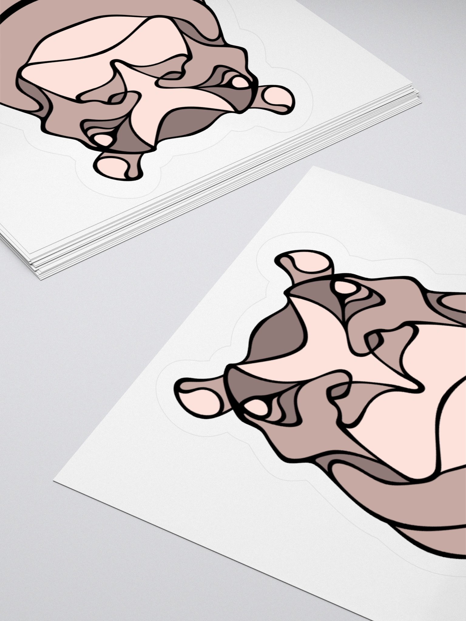 Mighty Hippo - Small/Medium Kiss Cut Sticker product image (4)