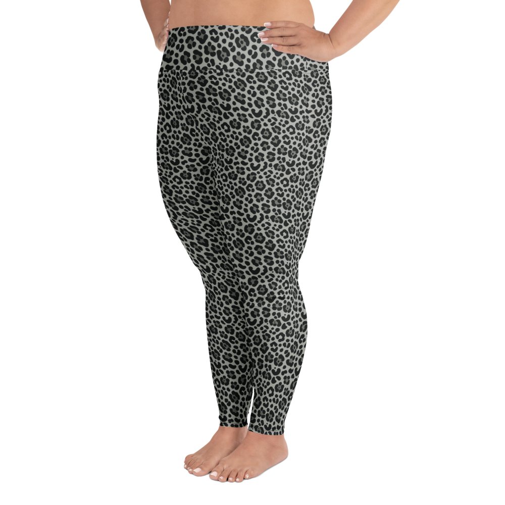 Bold Snow Leopard Print Plus Size Leggings product image (3)