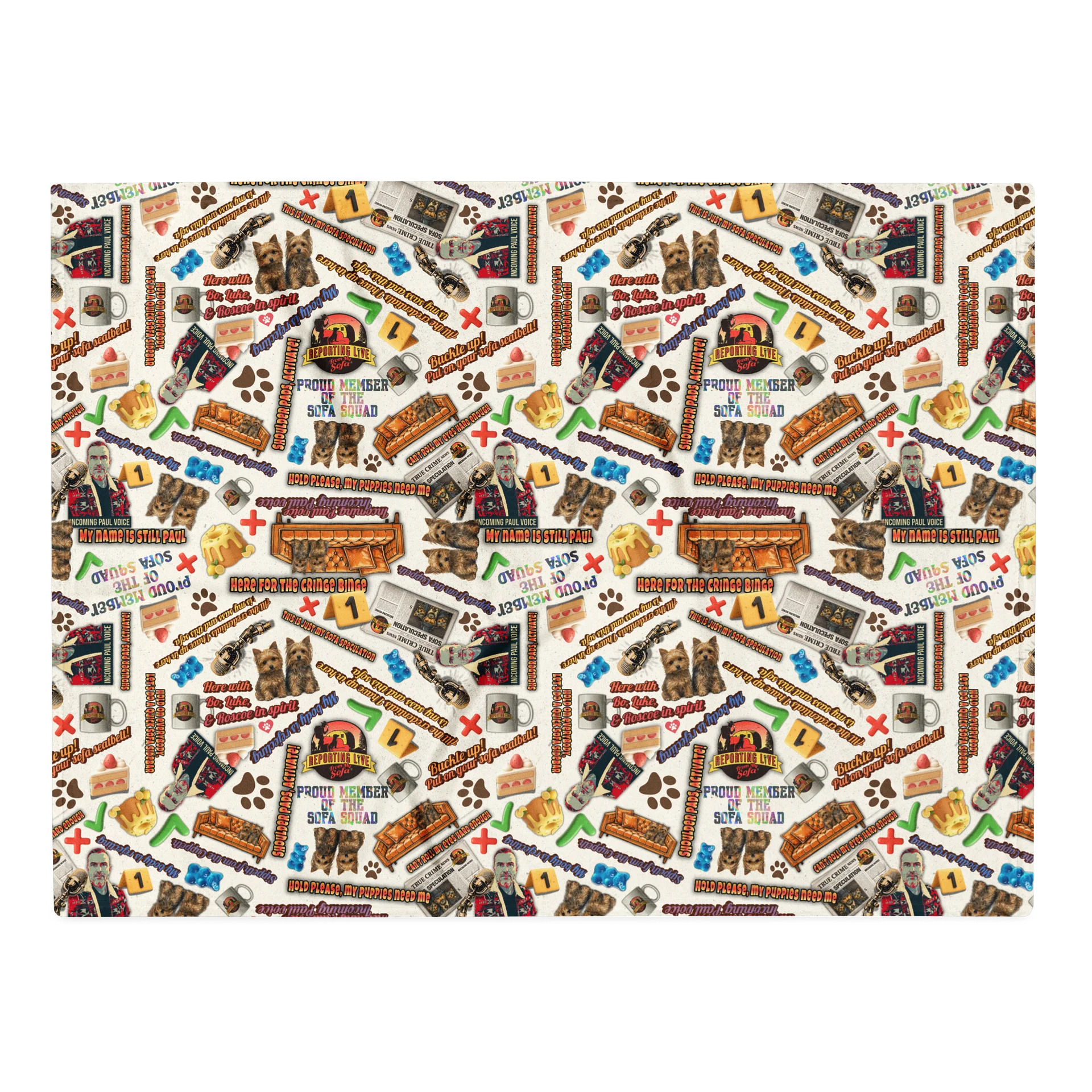 Sofa Squad Paulisms Seamless Pattern Blanket product image (7)