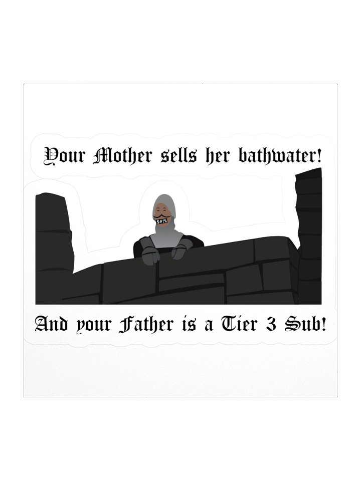 Monty Python Bath Water Sticker product image (1)