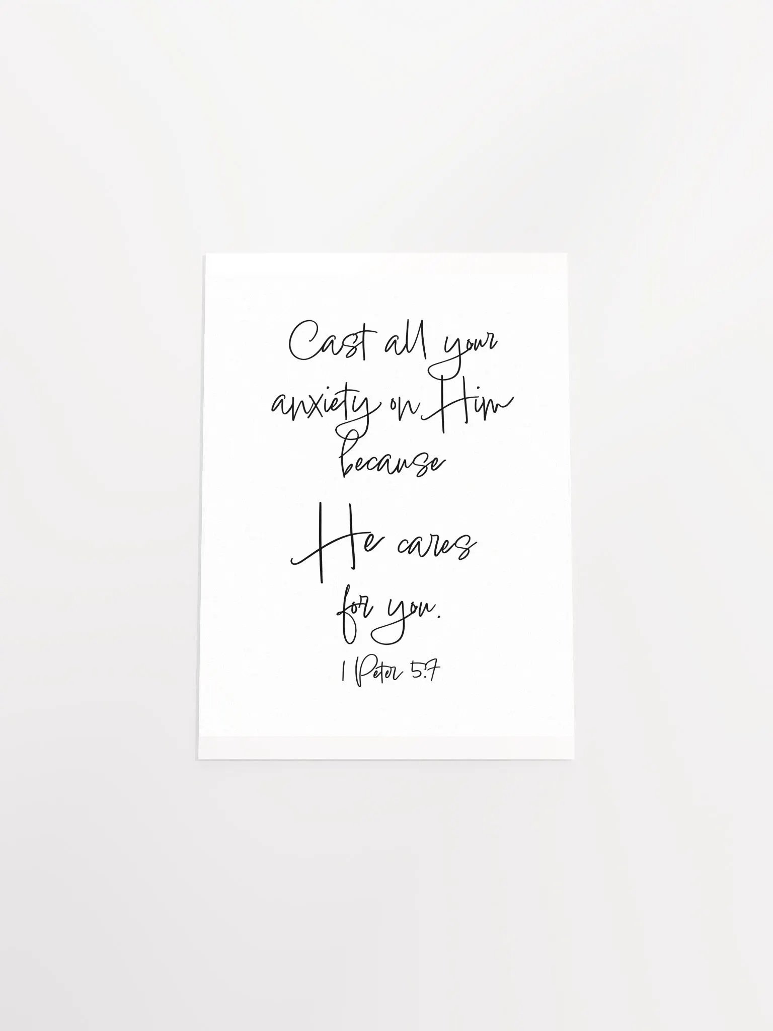 Cast Your Cares - Print product image (4)