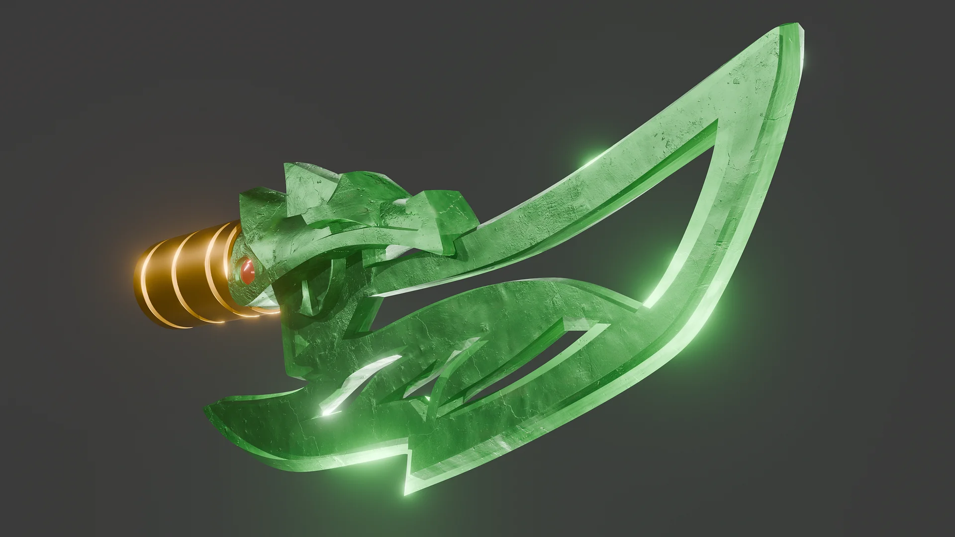 Ninjago Jade Blade - 3D printable model files product image (4)